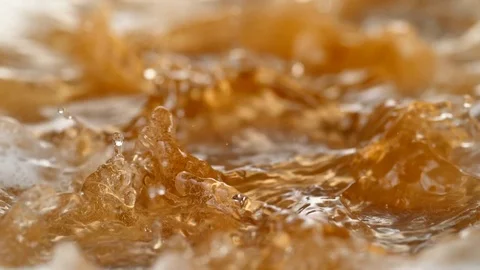 Beer bouncing. Slow Motion. Stock Footage 72863208