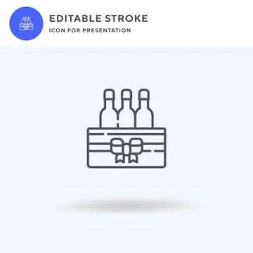 Beer Box icon vector, filled flat sign, solid pictogram isolated on white, logo 스톡 일러스트