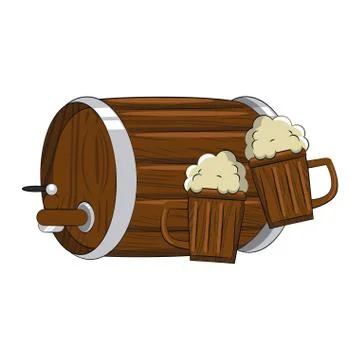 Beer brewery elements 스톡 일러스트