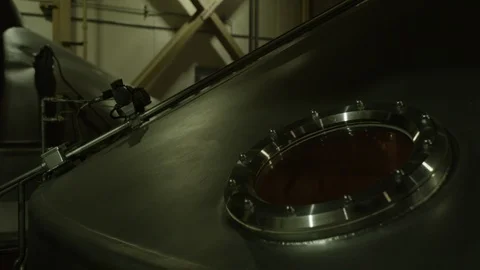 Beer Brewing Inside Brewing Vessel 6 Stock Footage 116589197