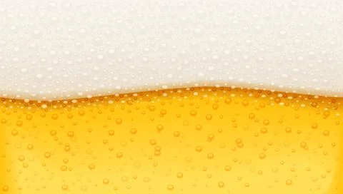 Beer with bubble foam. Brewery pattern. Octoberfest holiday drink. Stock Illustration