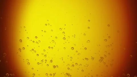 Beer with bubbles and foam background, beer bubble close up, 4K, Loop Stock Footage 276325075