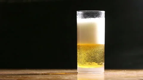 Beer bubbles float background, Macro close up. Stock Footage 44336766