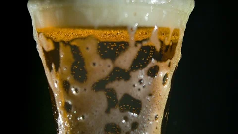 Beer bubbles Stock Footage 121411143