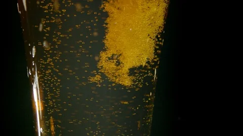 Beer bubbles Stock Footage 121411315