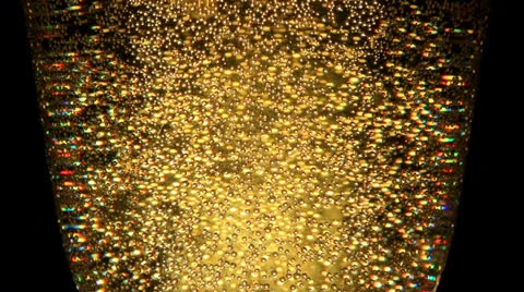 Beer with bubbles in a glass close up Stock Footage 22580520