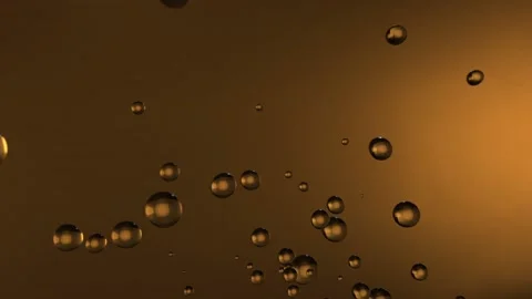 Beer bubbles movement close up in 3d Stock Footage 116046601