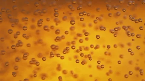 Beer Bubbles Moving Up in Slow Motion and Macro. Stock Footage 271109170