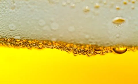 Beer bubbles Stock Photos