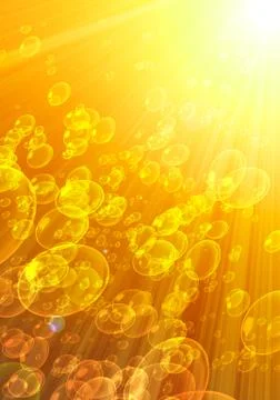 Beer bubbles Stock Photos