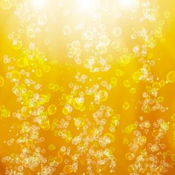 Beer bubbles Stock Photos