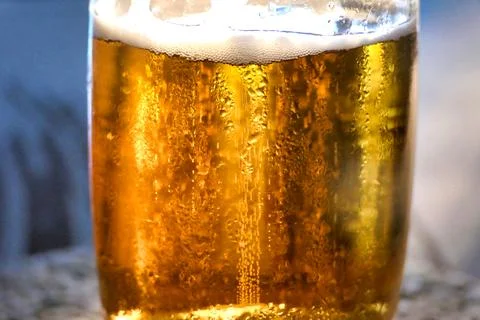 Beer Bubbles. Stock Photos