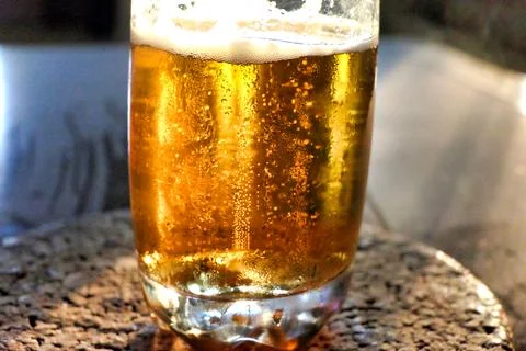 Beer Bubbles. Stock Photos