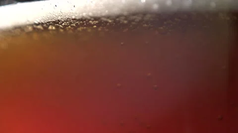 Beer Bubbles Slow Motion. Stock Footage 61840012