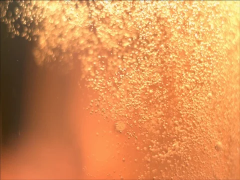 Beer Bubbles Slowmotion Stock Footage