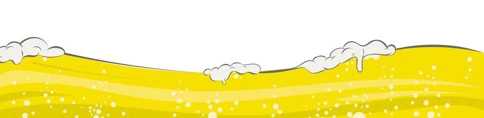 Beer bubbles wave background Stockillustratie