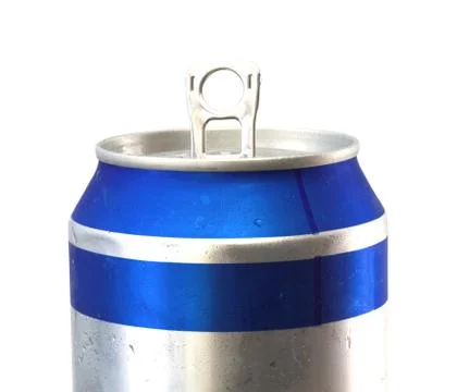 Beer can close up Stock Photos