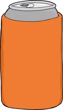 Beer in can cooler Stock Illustration