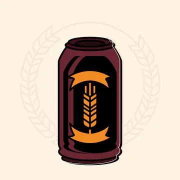 Beer can drink Stock Illustration