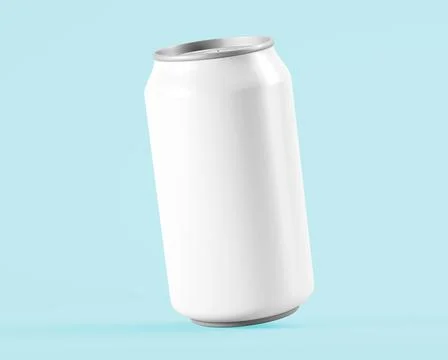 Beer can floating Illustrazione stock