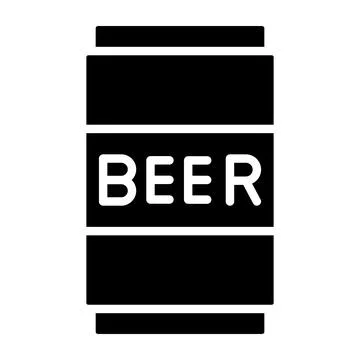 Beer Can Vector Icon Design Illustration Stock Illustration