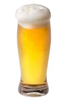 Beer with a cap Stock Photos