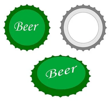 Beer cap Vector illustration of beer caps over white Copyright: xZoonar.co... Stock Photos