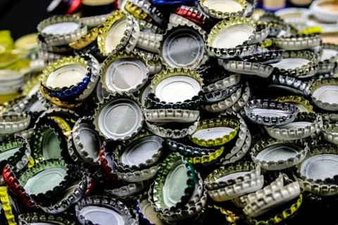 Beer caps Stock Photos