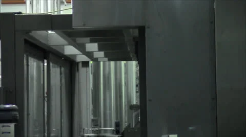 Beer Case Labeler Stock Footage 24790240