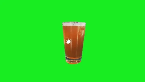 Beer on chroma key background Видео 332992713