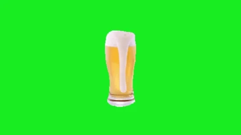Beer on chroma key background Stock Footage 332992720