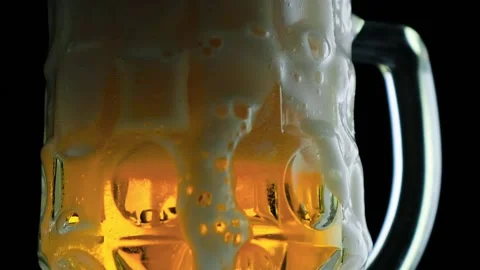 Beer. Cold Craft light Beer in a glass with water drops. Stock Footage 169127106