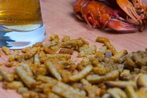 Beer crackers Stock Photos