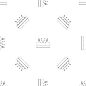 Beer crate pattern seamless Stock Illustration