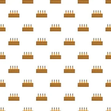 Beer crate pattern seamless Stock Illustration