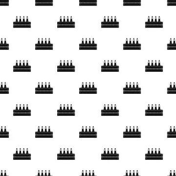 Beer crate pattern seamless Stock Illustration