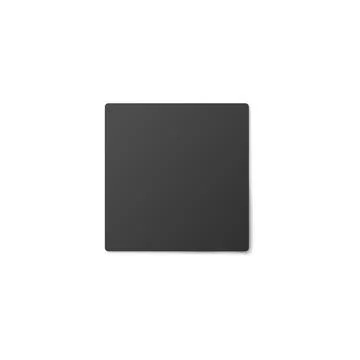 Beer cup coaster, black squared protection paper beermat top view. Stock Illustration