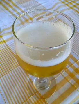 Beer in the cup. Stock Photos