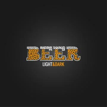 Beer design menu background Stock Illustration