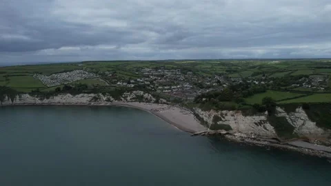 Beer, Devon - 4K Aerial Drone Footage Stock Footage 235711177