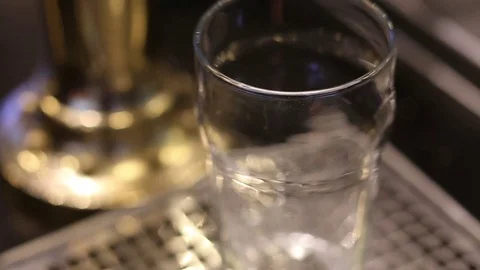Beer dispenser in the bar. Stock Footage 72981966