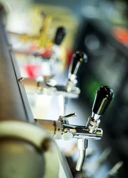 Beer dispenser bar Stock Photos