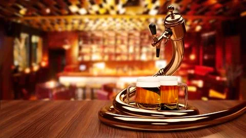 Beer dispenser Stock Illustration