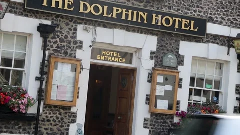 Beer, the dolphin hotel front 库存影片 138073030