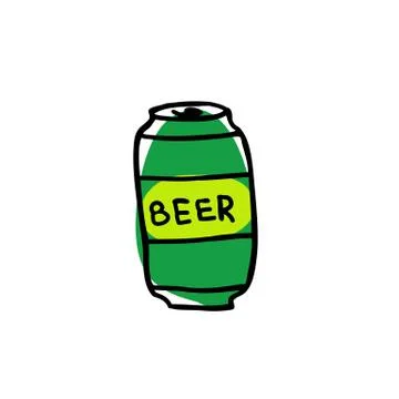 Beer doodle icon, vector illustration Stock Illustration
