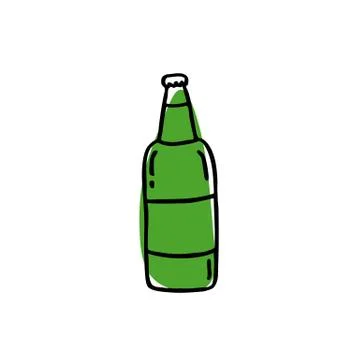 Beer doodle icon, vector illustration Stock Illustration