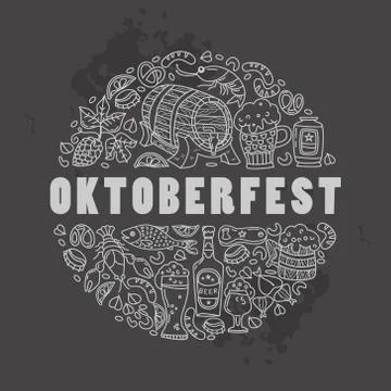 Beer doodle vector Stock Illustration