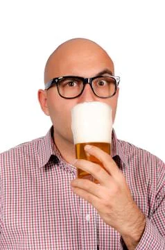 Beer drinker Stock Photos