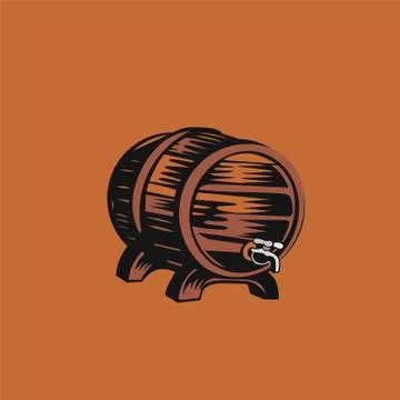Beer drum vector illustration design. Stock Illustration