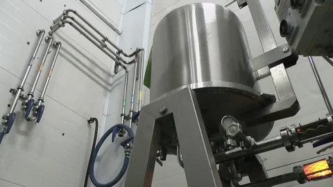 Beer Filtering system at a large beer company Stock Footage 73352572